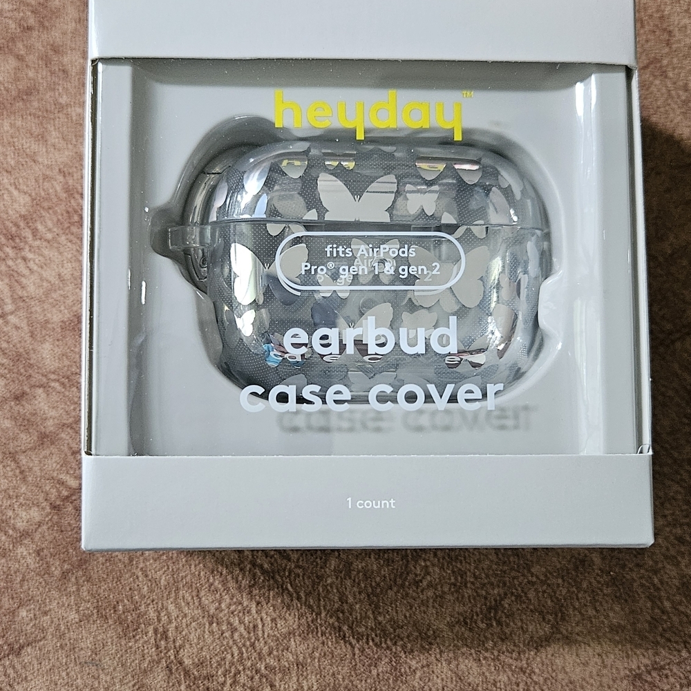 Heyday Silver Earbud Case Cover for AirPods Pro